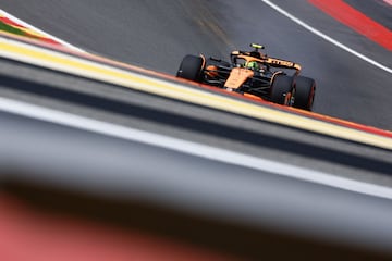 Lando Norris (McLaren MCL38). Spa-Francorchamps, Bélgica. F1 2024.
