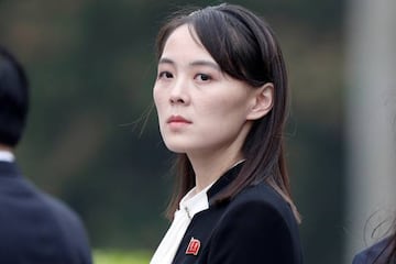 FILE PHOTO: Kim Yo Jong, sister of North Korea's leader Kim Jong Un attends a wreath-laying ceremony at Ho Chi Minh Mausoleum in Hanoi, Vietnam March 2, 2019. REUTERS/Jorge Silva/Pool/File Photo