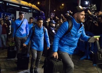 Boca Juniors ya está en Madrid. El equipo de Guillermo Barros Schelotto entrenará en las instalaciones de la Real Federación de Fútbol en Las Rozas. 