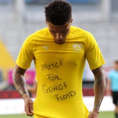 Jadon Sancho se une a las protestas por George Floyd