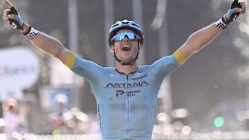 Fuglsang celebra su triunfo en Lombard&iacute;a.