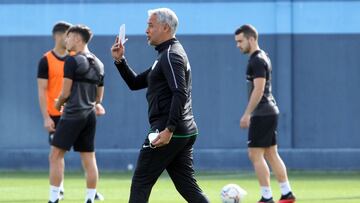 Sergio Pellicer, durante un entrenamiento en el Anexo.