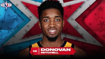 Donovan Mitchell (Utah Jazz) (24,6+4,2+4,3).