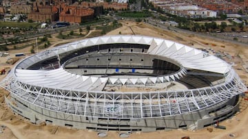 Finalizada la instalación del voladizo del Metropolitano