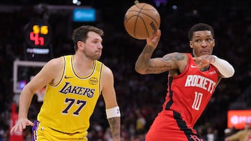 Luka Doncic y Jabari Smith -