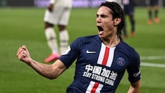 Edinson Cavani, con el PSG.