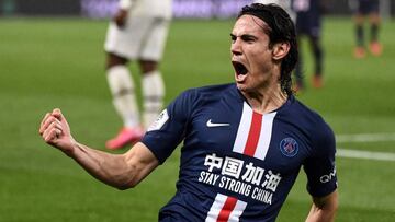 Edinson Cavani, con el PSG.