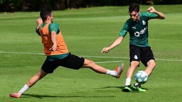 David Carmona, en un entrenamiento.