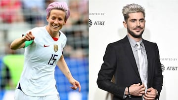 El actor de Hollywood, Zac Efron, sorprendió las redes sociales al externar su solidaridad con Megan Rapinoe, quien sostiene su negativa contra Trump.