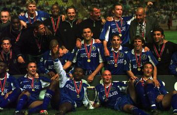 El Chelsea celebra la Supercopa de Europa que le ganó al Real Madrid.