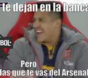 Los memes que se burlan de Arsenal y la suplencia de Alexis