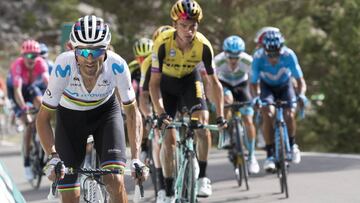 Valverde agradece a Nairo: "Condujo el ritmo para ganar"