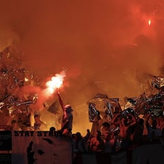 Pelea entre ultras de Betis, Atleti, Barça y Sevilla