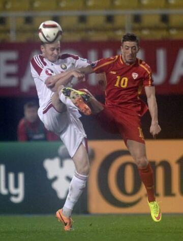 Macedonia-Bielorrusia. Maksim Bordachev y Agim Ibraimi.