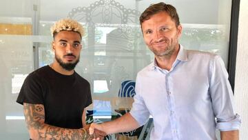 Gabriel Etinof, junto a Lalo Arantegui.