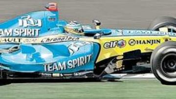 <b>RAPIDÍSIMO. </b>Pese a que se avecinan tiempos revueltos en su equipo, Fernando Alonso sigue muy centrado en su trabajo y ayer logró el segundo tiempo de la jornada.