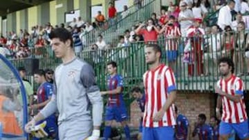 <b>EN MARCHA. </b>El Atlético 2012-13 jugó en Segovia su primer partido de pretemporada. Los rojiblancos dispusieron de sus primeros minutos de rodaje.