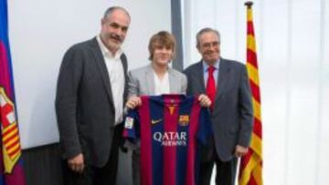 Halilovic, con su nueva camiseta.