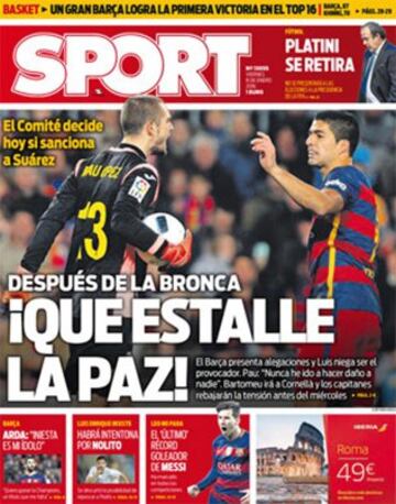 Portadas de la prensa mundial