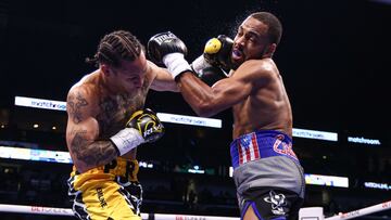 Regis Prograis y Danielito Zorrilla en Nueva Orleans anoche.