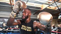 Deontay Wilder durante un entrenamiento.