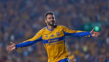 during the 15th round match between Tigres UANL and Tijuana as part of the Liga BBVA MX, Torneo Apertura 2025 at Universitario, on October 25, 2025 in Monterrey, Nuevo Leon, Mexico.