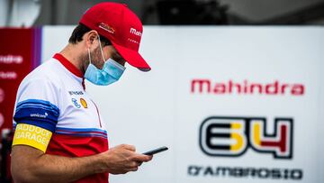 DAMBROSIO Jerome (bel), Spark-Mahindra Mahindra M6Electro, Mahindra racing, portrait during the 2020 Berlin E-Prix I, 6th round of the 2019-20 Formula E championship, on the Tempelhof Airport Street Circuit from August 5 to 6, in Berlin, Germany - Photo Germain Hazard / DPPI
 GERMAIN HAZARD / DPPI / AFP7 
 04/08/2020 ONLY FOR USE IN SPAIN