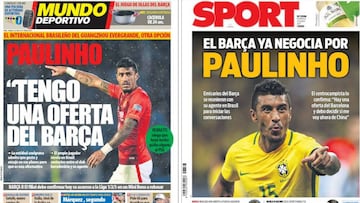 Paulinho manda en las portadas de Barcelona este domingo