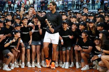 Rafa Nadal en el Madrid Open 2017, ganó a Dominic Thiem por 7-6 y 6-4.