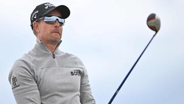 El golfista sueco Henrik Stenson, durante la disputa del British Open 2022 en St. Andrews.