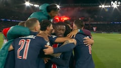 Es una fábrica de Gifs: el gesto viral de Dembélé en plena celebración del PSG