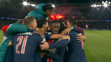 Es una fábrica de Gifs: el gesto viral de Dembélé en plena celebración del PSG