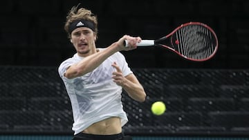 Alexander Zverev, en el Masters de París.