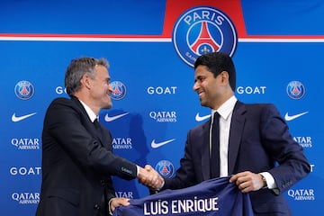 Luis Enrique ha sido presentado como nuevo entrenador del Paris Saint Germain durante las dos próximas temporadas.