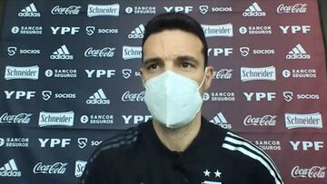 Scaloni antes de enfrentar a Selección Colombia