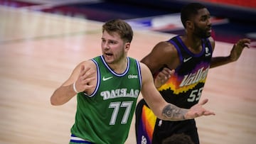 Luka Doncic, durante el partido de la NBA que ha enfrentado a Dallas Mavericks y a Phoenix Suns.