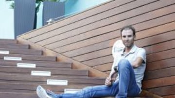 Alejandro Valverde, durante la jornada de descanso en su hotel de Zaragoza.