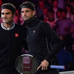 Dimitrov jubila a Federer