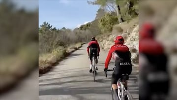 Nairo reconocer el última etapa del Tour de los Alpes Marítimos
