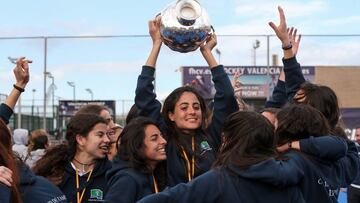 Las jugadoras del Club de Campo de hockye hierba.