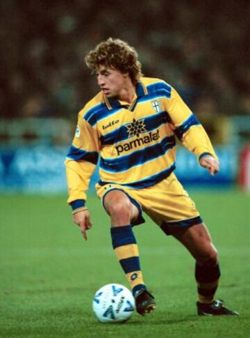 Hern&aacute;n Crespo estuvo entre 1996 y 2000 en Parma, donde gan&oacute; la Copa Italia y una Copa UEFA.