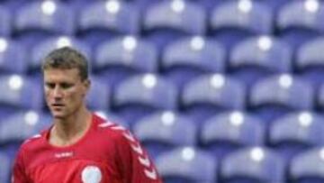 <b>SE MARCHA</b>. El delantero danés deja el equipo nacional tras jugar 66 partidos y marcar 22 goles.