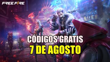 Free Fire códigos gratis 7 de agosto 2024