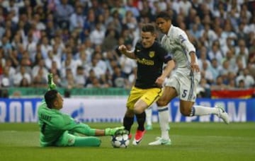 Kevin Gameiro y Keylor Navas.