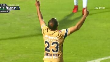 El magistral tiro libre de Díaz en empate de Pumas