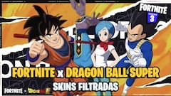 Fortnite x Dragon Ball Super: filtrados Goku, Vegeta, Bills/Beerus y Bulma