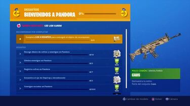 Fortnite: guía de desafíos de Bienvenidos a Pandora