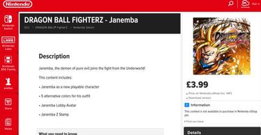 Nintendo filtra la llegada de Janemba a Dragon Ball FighterZ