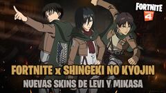Levi y Mikasa de Shingeki no Kyojin se unen a Eren en Fortnite: toda la información