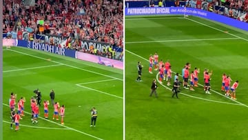 Lluvia de críticas a los jugadores del Atlético por lo que hicieron tras el final del partido